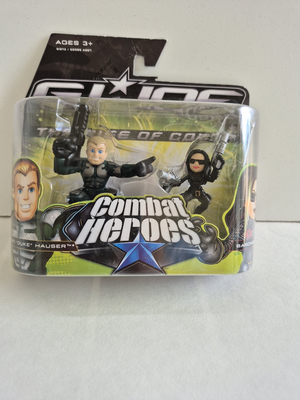 G.I. Joe Combat Heroes Duke & Baroness Action Figure Set - Black & Green